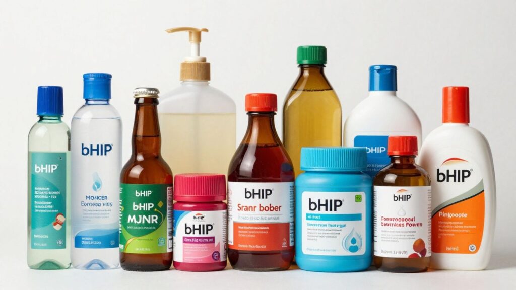 bHIP products and packaging