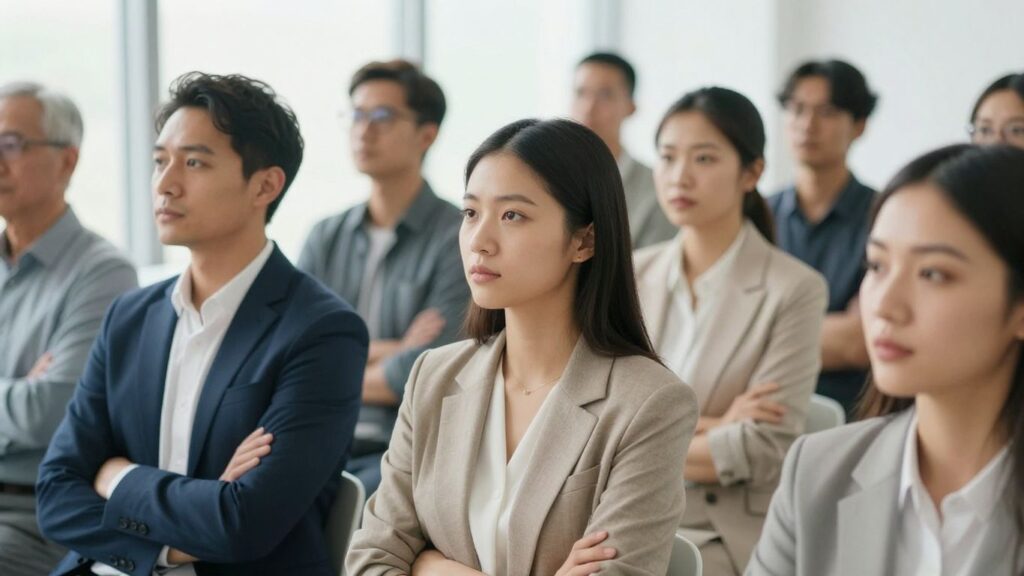 People in a professional meeting discussing bHIP.